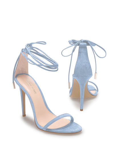 Emma Suede Sandals - Light Blue