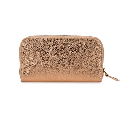 TB Zipwallet Stampato - Gold Pink