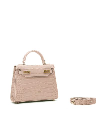 Kim Croco 9" - Nude Pink