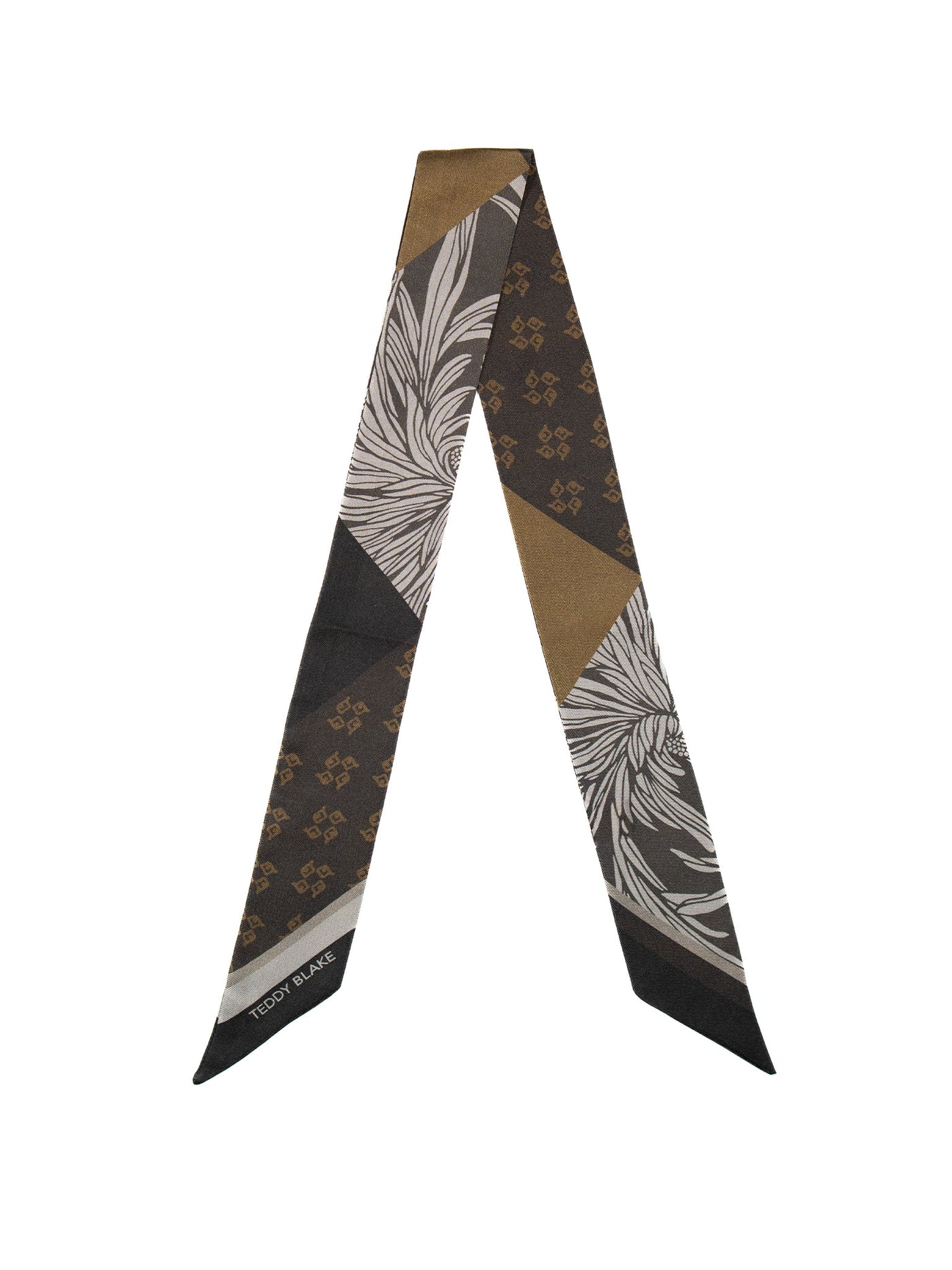 Silk Bag Tie - Dark Brown