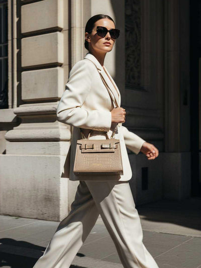 Ava Croco  9" - Light Beige