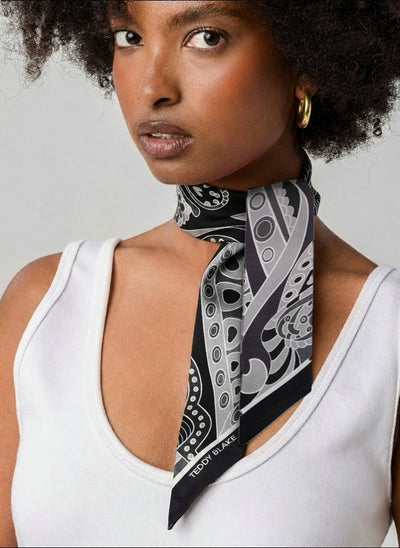 Silk Bag Tie - Black