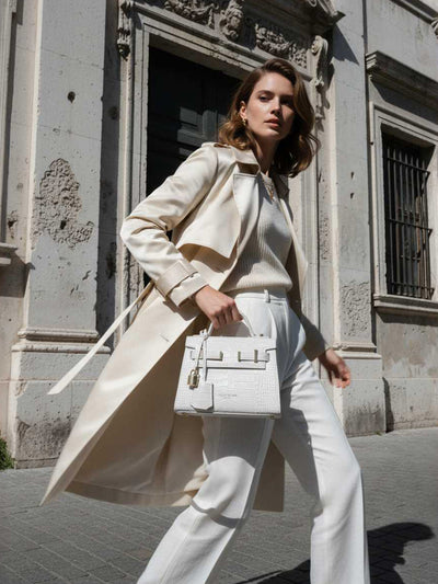 Ava Croco  9" - White