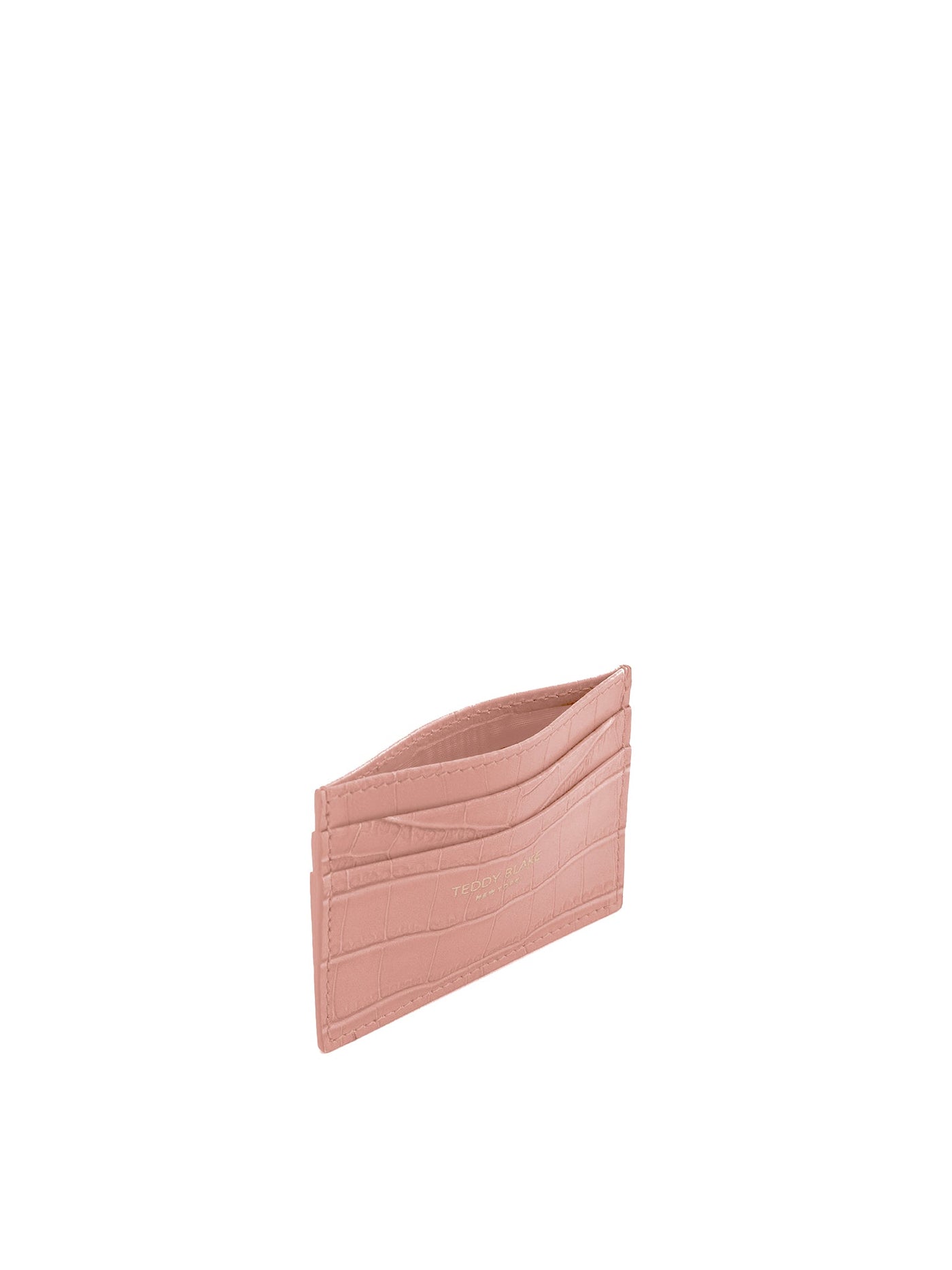 TB Cardholder Croco - Nude Pink