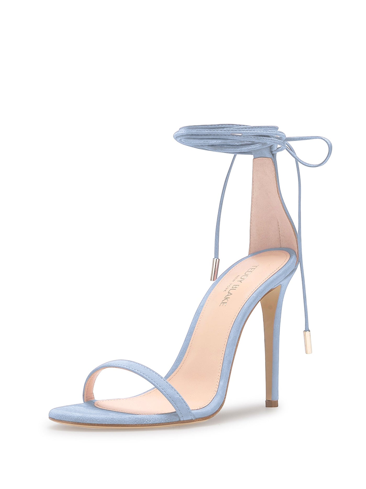 Emma Suede Sandals - Light Blue