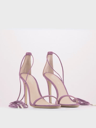 Emma Suede Sandals - Lilac