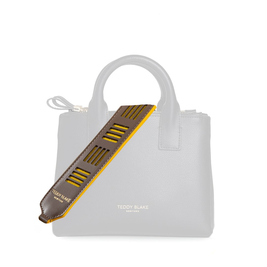 Duo Leather Strap Gold - Beige & Yellow